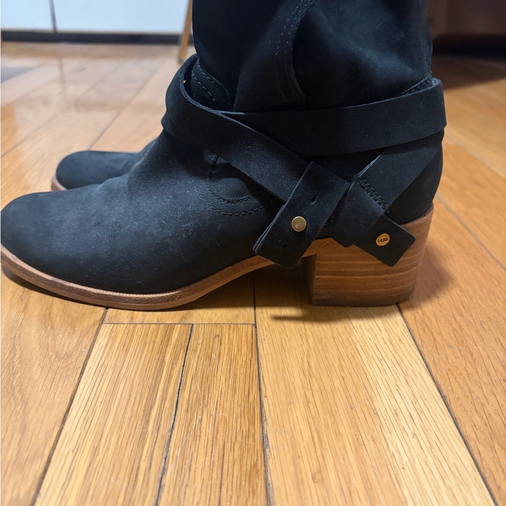 UGG suede heel booties